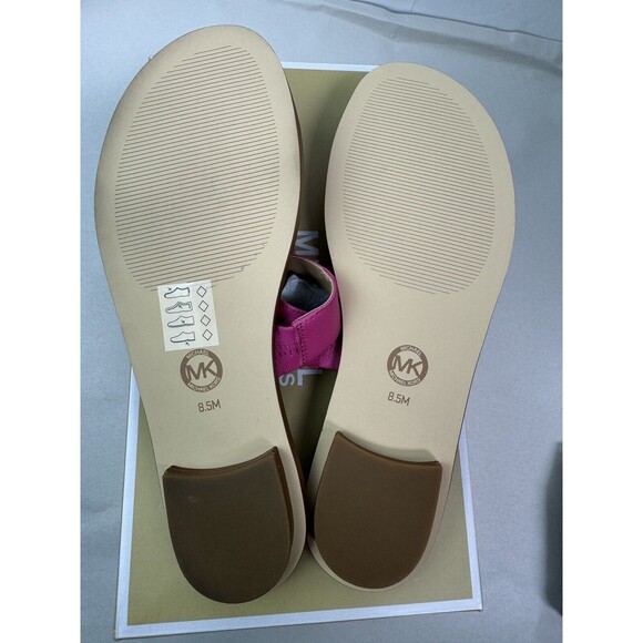 MICHAEL Michael Kors MK Plate Pink Slide Sandals Size: 8.5M - Picture 8 of 8